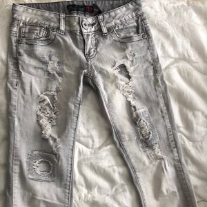 Guess Gray Eva Skinny Size 24